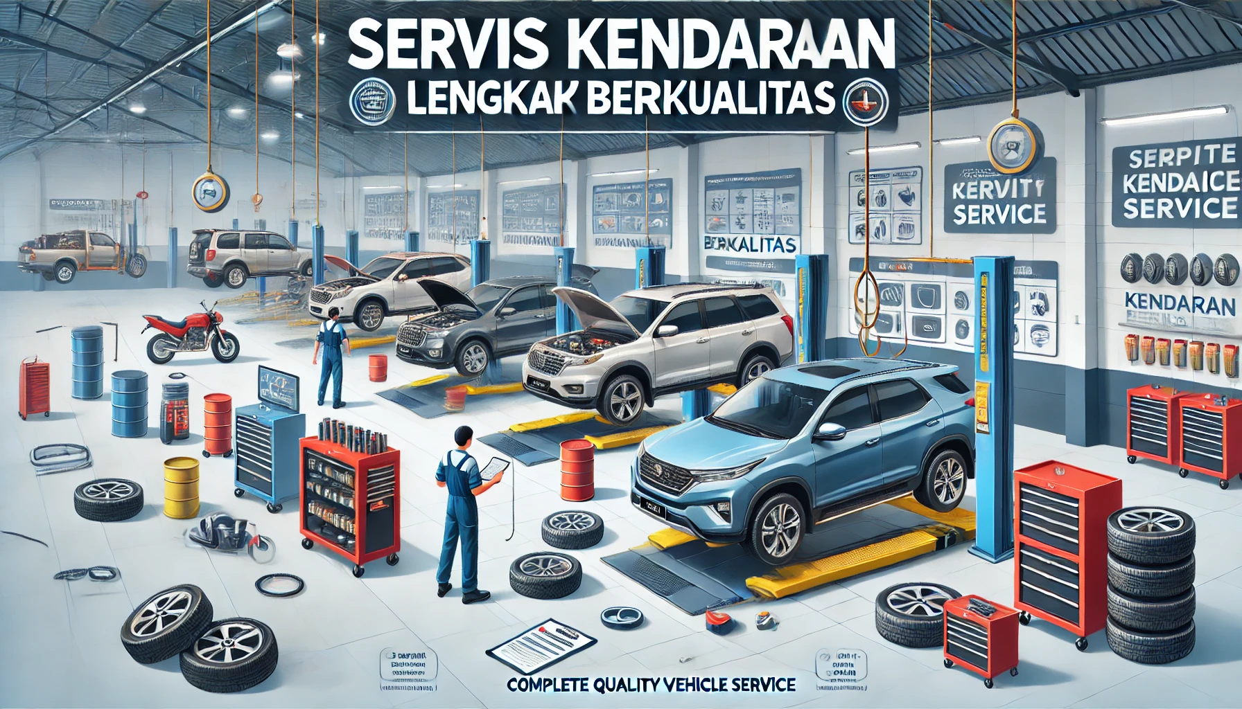 Servis Kendaraan Lengkap Berkualitas