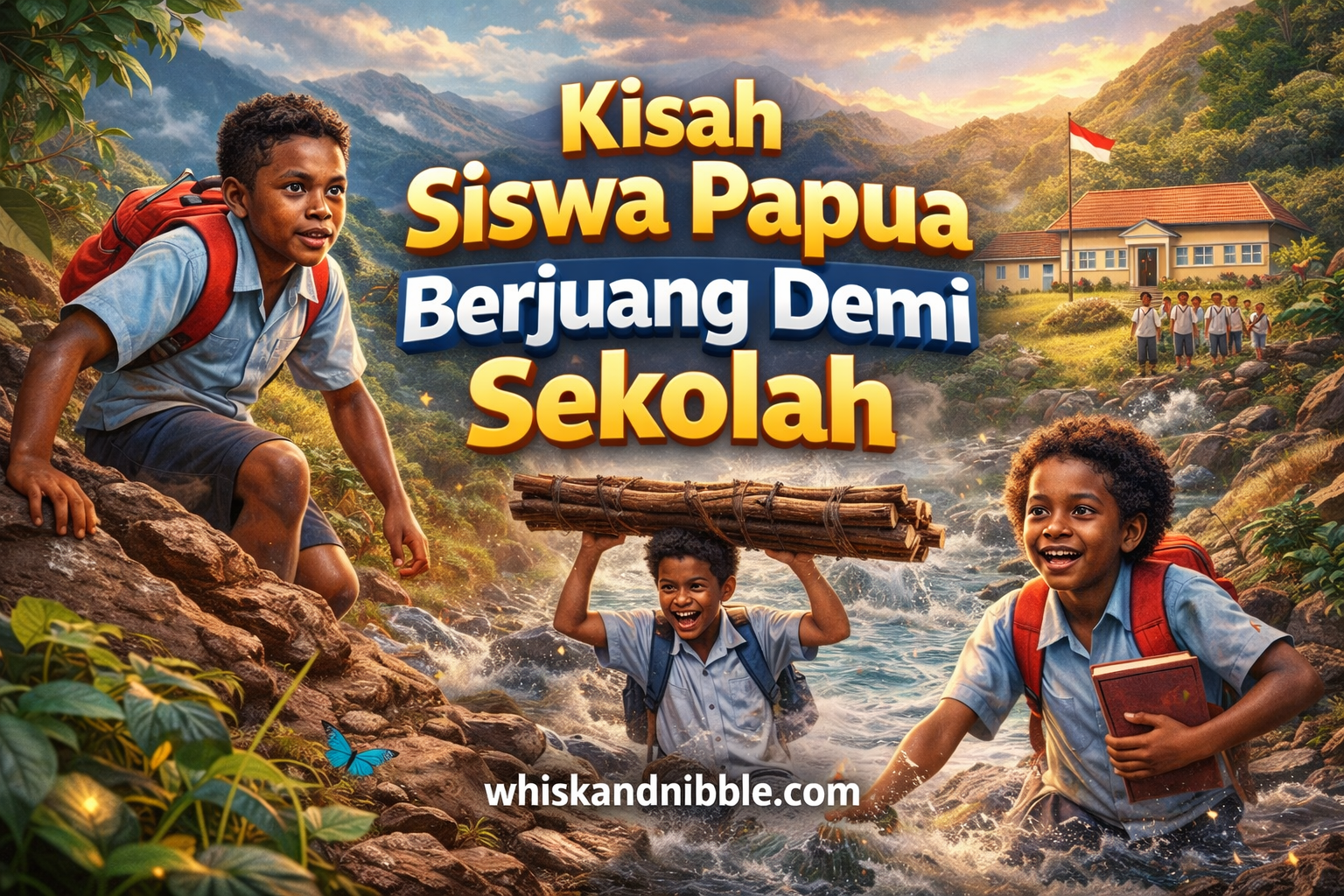 Kisah Siswa Papua Berjuang Demi Sekolah